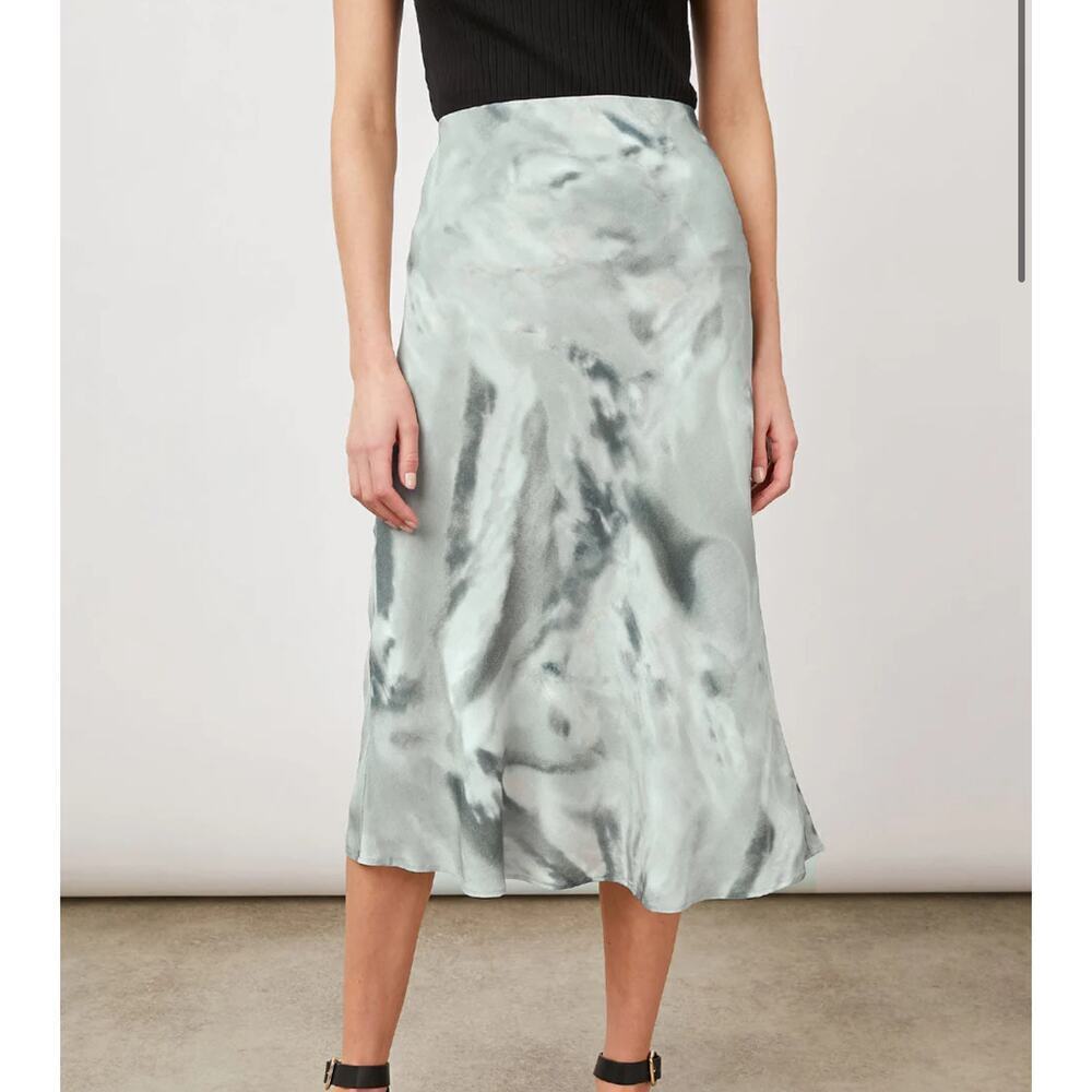 Rails Anya Midi Slip Skirt Sage Diffusion Xs Tie … - image 1